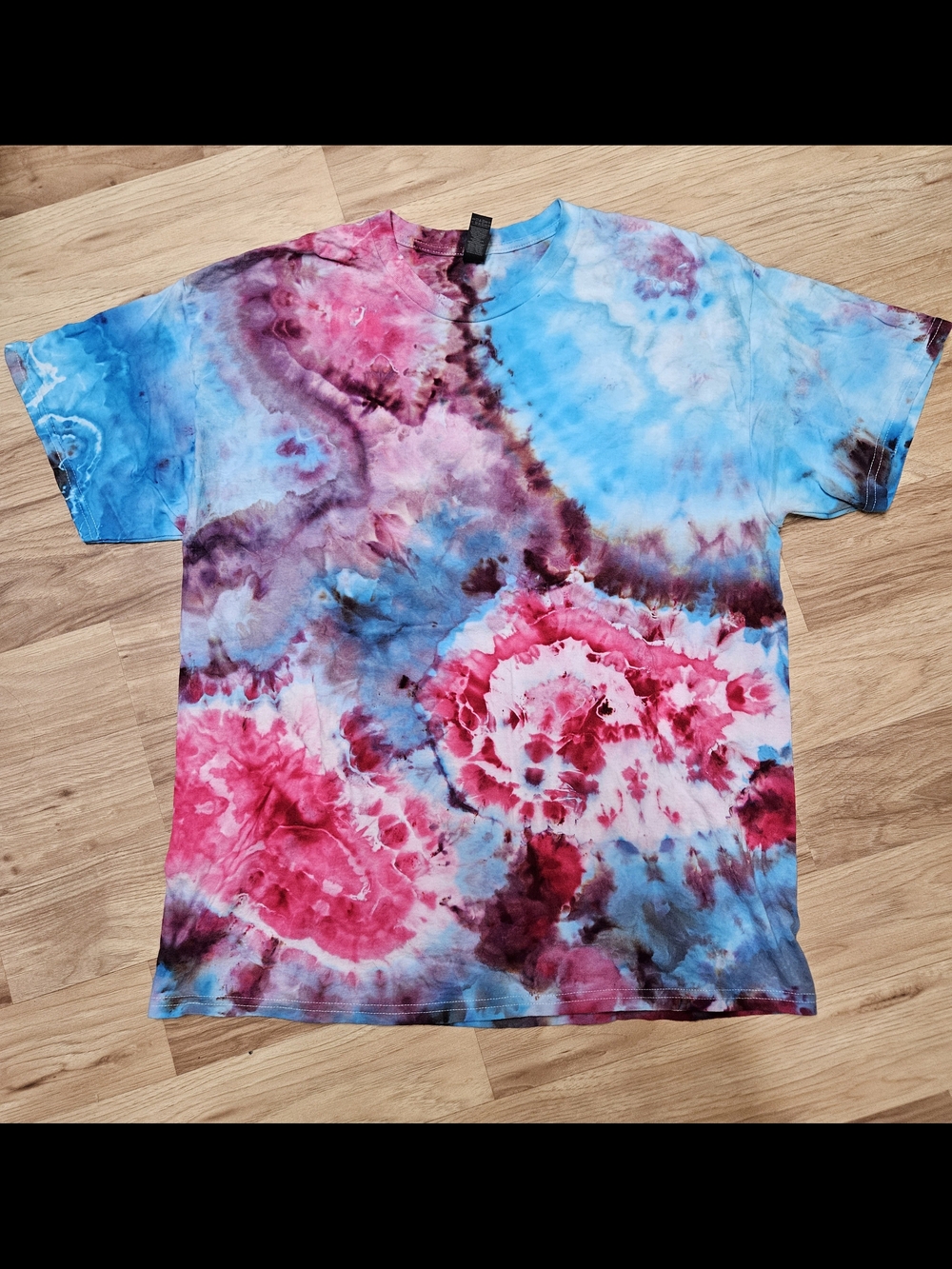 💥 1-of-1 GEODE SPIRAL ICE DYED TEE 💥Insane high-contrast custom ice dyed t-shi